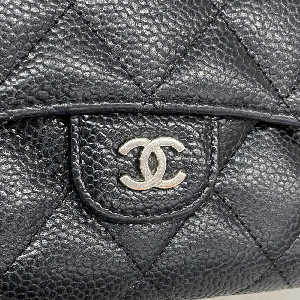 CHANEL Authentic Black Caviar Leather Wallet - Picture 7 of 8